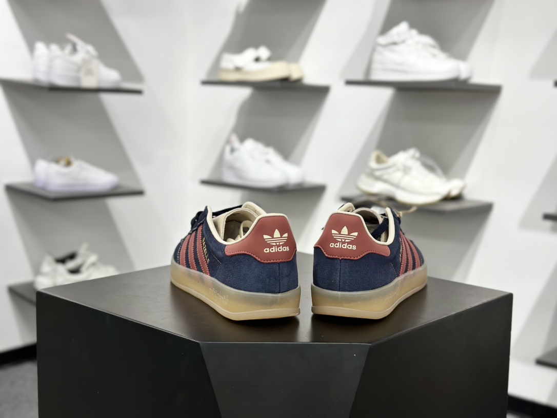 AD Originals Gazelle Indoor 深蓝红 三叶草复古休闲运动板鞋 JH5404 AD Originals Gazelle Indoor 深蓝红 三叶草复古休闲运动板鞋 JH5404