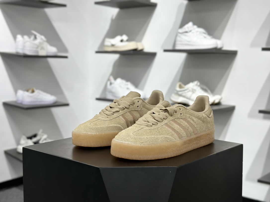 Adidas三叶草SAMBA VALENTNE 厚底休闲板鞋 JQ0254