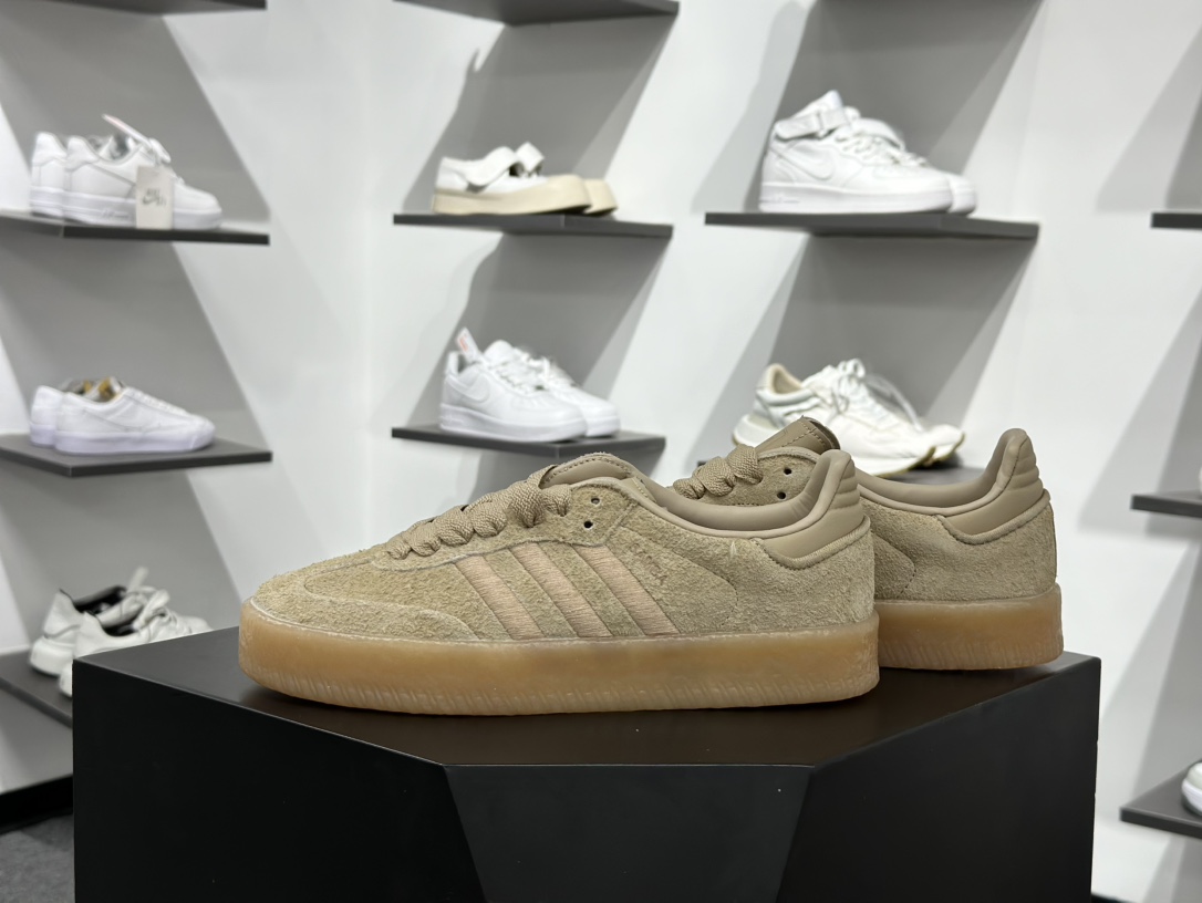 Adidas三叶草SAMBA VALENTNE 厚底休闲板鞋 JQ0254