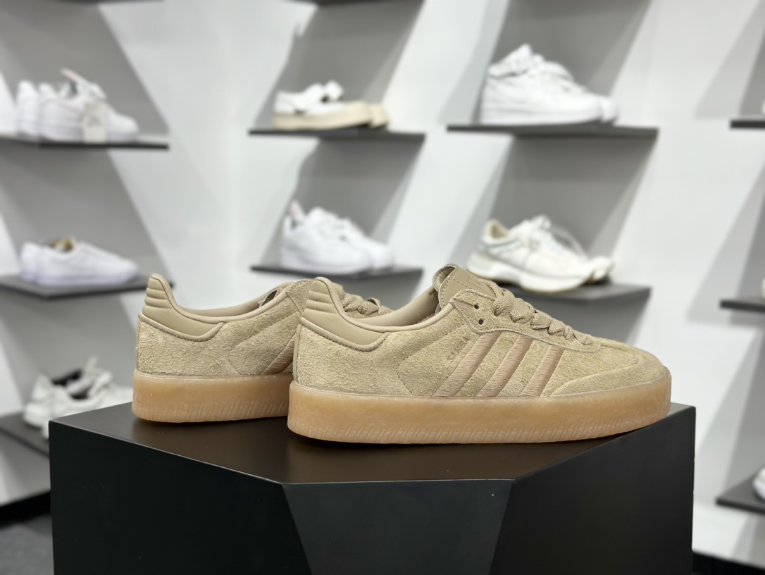 Adidas三叶草SAMBA VALENTNE 厚底休闲板鞋 JQ0254