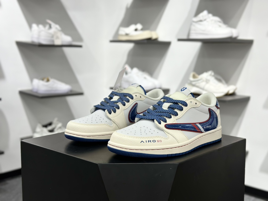 Air Jordan 1 Low OG ”高端定制” 问界M9米蓝红倒钩 FC1688-240 Air Jordan 1 Low OG ”高端定制” 问界M9米蓝红倒钩 FC1688-240