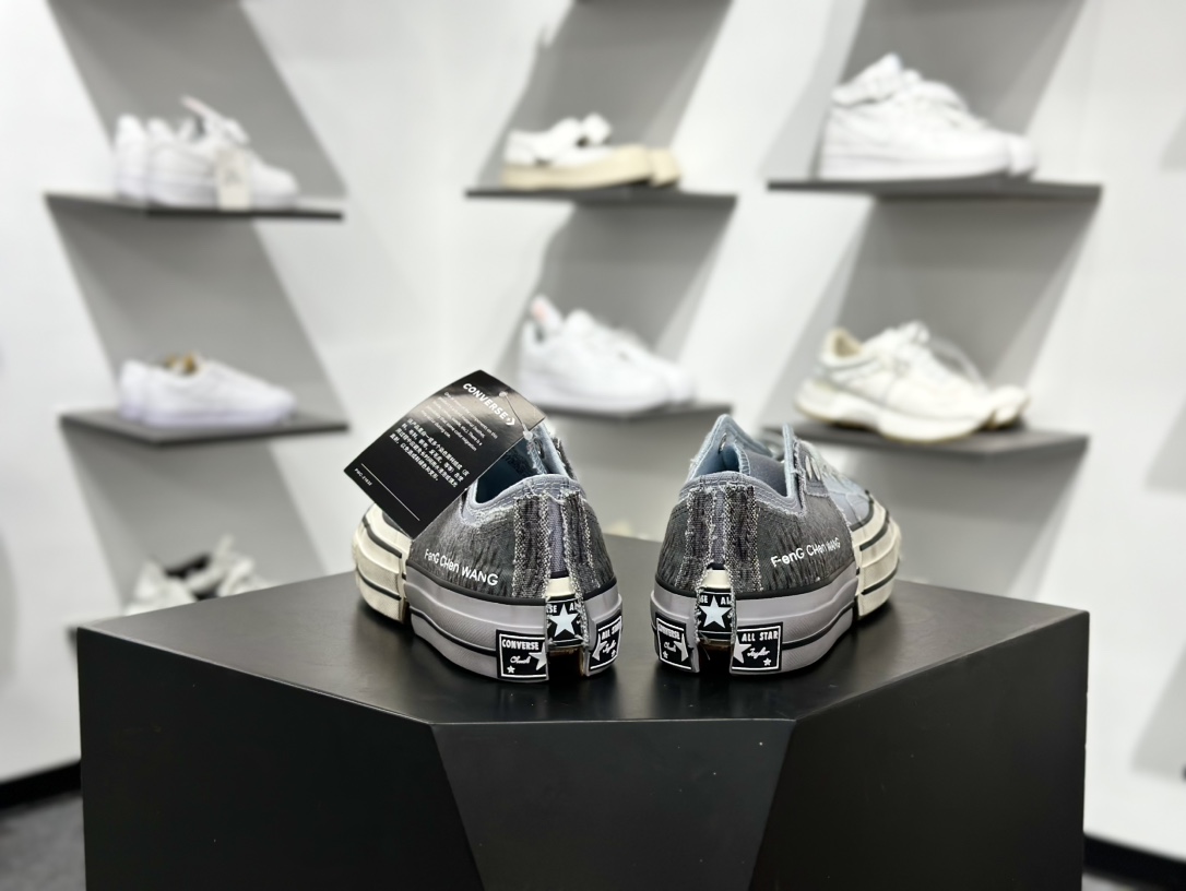 Converse x Feng Chen Wang 设计师联名款 做旧解构渐变系列 A15741C 渐变棕 A15742C 渐变灰蓝 Converse x Feng Chen Wang 设计师联名款 做旧解构渐变系列 A15741C 渐变棕 A15742C 渐变灰蓝