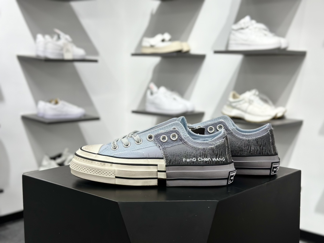 Converse x Feng Chen Wang 设计师联名款 做旧解构渐变系列 A15741C 渐变棕 A15742C 渐变灰蓝 Converse x Feng Chen Wang 设计师联名款 做旧解构渐变系列 A15741C 渐变棕 A15742C 渐变灰蓝