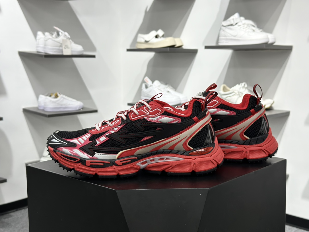 Off-White Be Right Back Sneaker BRB系列低帮三箭头增高老爹风登山厚底增高休闲运动鞋 OMIA295W24FAB001