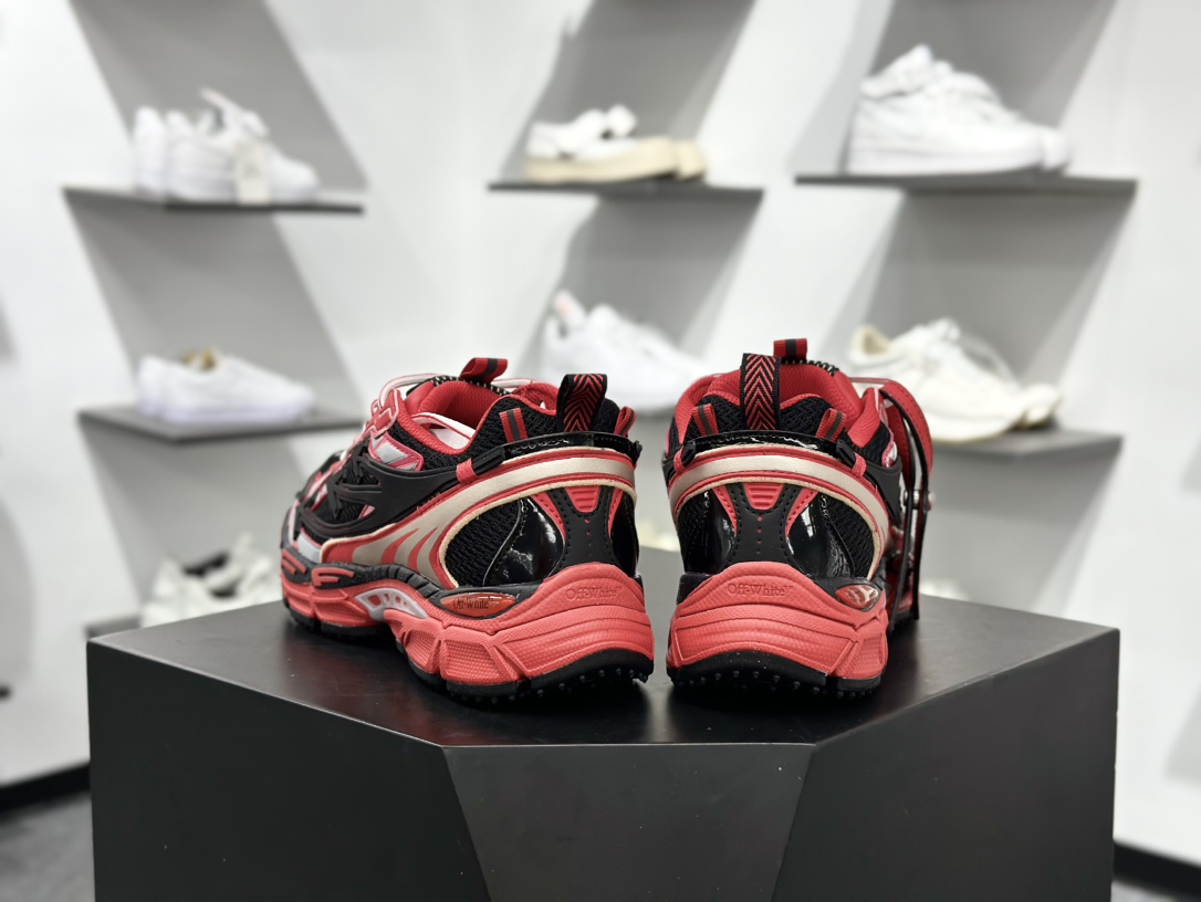 Off-White Be Right Back Sneaker BRB系列低帮三箭头增高老爹风登山厚底增高休闲运动鞋 OMIA295W24FAB001