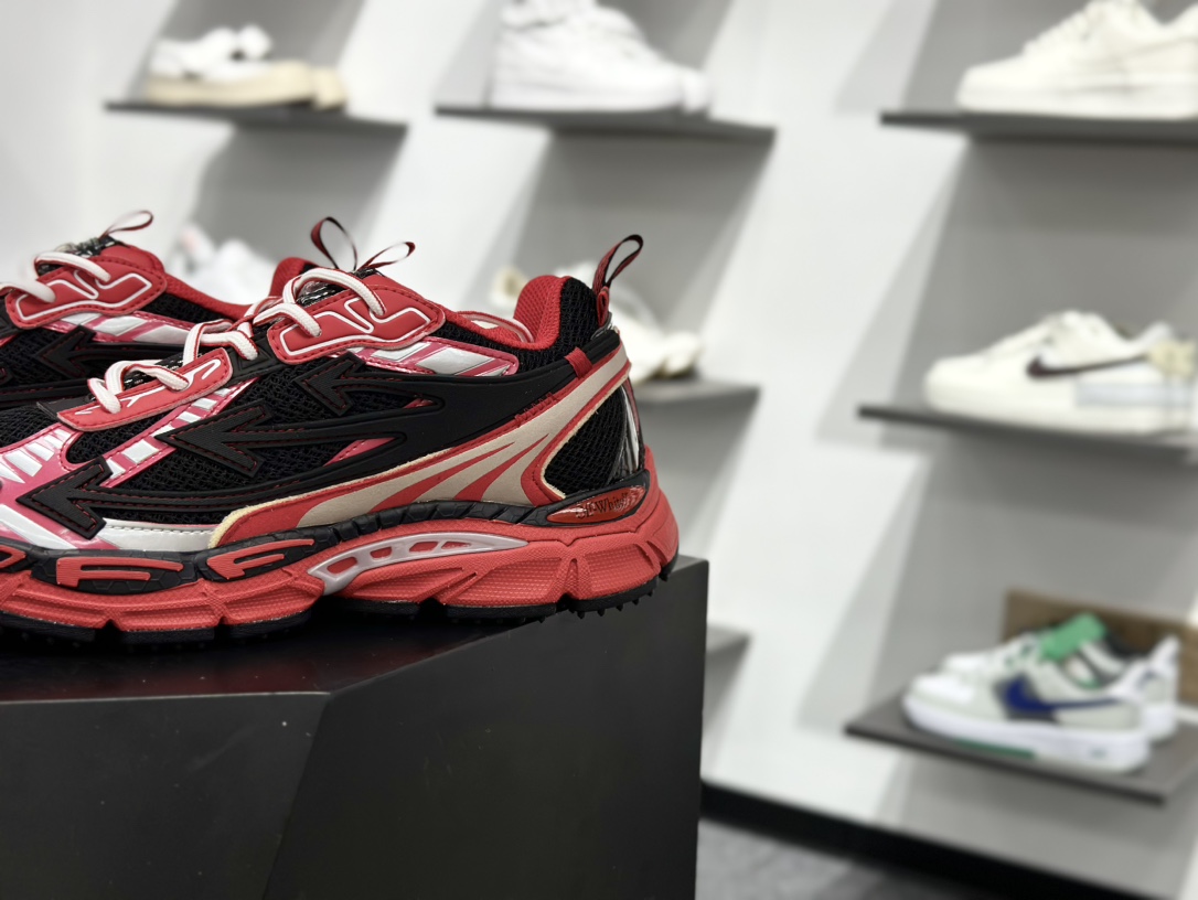 Off-White Be Right Back Sneaker BRB系列低帮三箭头增高老爹风登山厚底增高休闲运动鞋 OMIA295W24FAB001