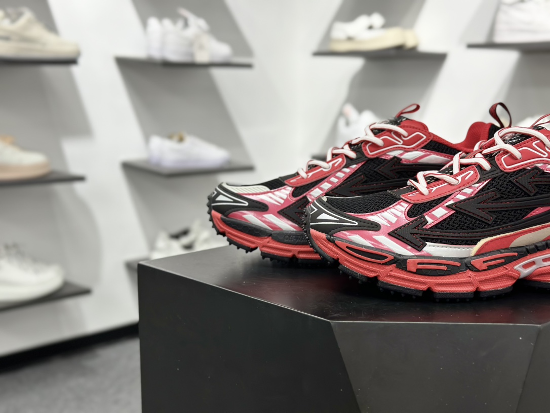 Off-White Be Right Back Sneaker BRB系列低帮三箭头增高老爹风登山厚底增高休闲运动鞋 OMIA295W24FAB001