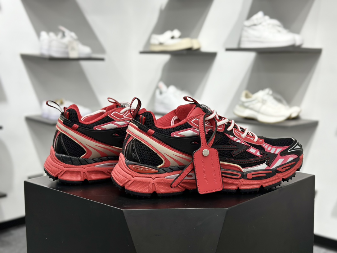 Off-White Be Right Back Sneaker BRB系列低帮三箭头增高老爹风登山厚底增高休闲运动鞋 OMIA295W24FAB001
