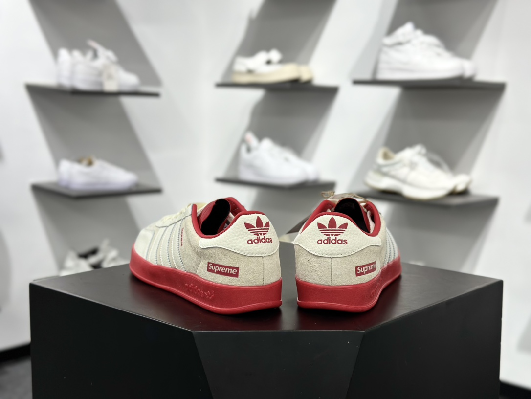 AD Originals Gazelle INdoor x superme 三叶草休闲防滑耐磨低帮板鞋 DD6610 AD Originals Gazelle INdoor x superme 三叶草休闲防滑耐磨低帮板鞋 DD6610