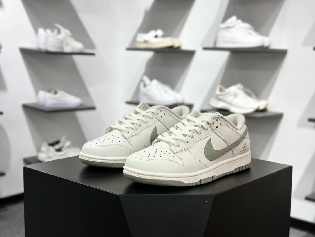 NK Dunk Low 心之希冀 WG0406-021 此款整体以杏仁白色为主色调