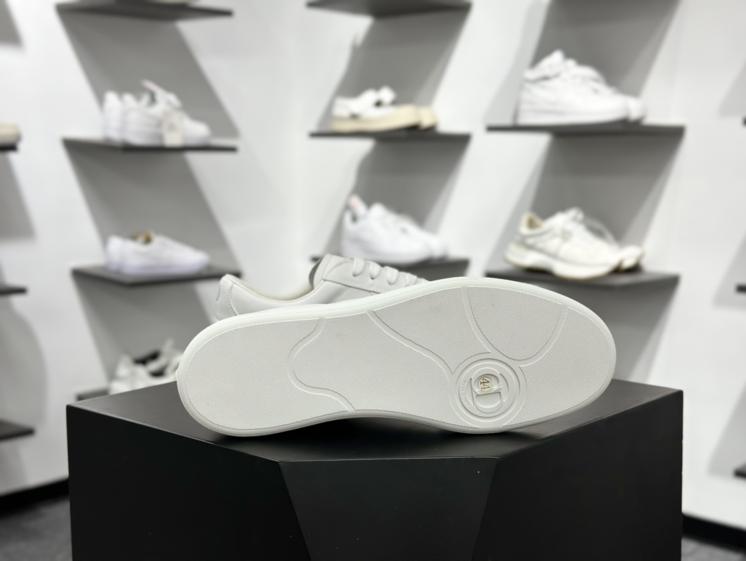 360 迪奥/Dior B01 Matchpoint Low Sneakers B01系列低帮小白鞋“皮革全黑”3SN328ZQR_H000