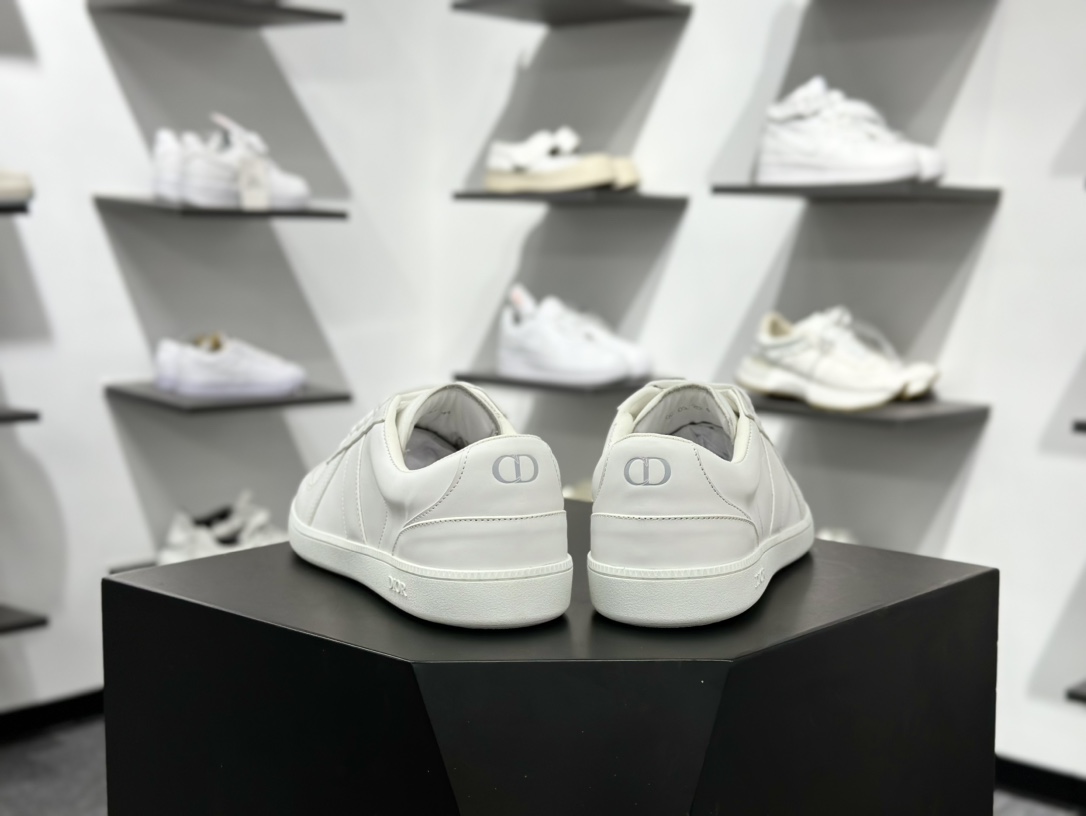 360 迪奥/Dior B01 Matchpoint Low Sneakers B01系列低帮小白鞋“皮革全黑”3SN328ZQR_H000