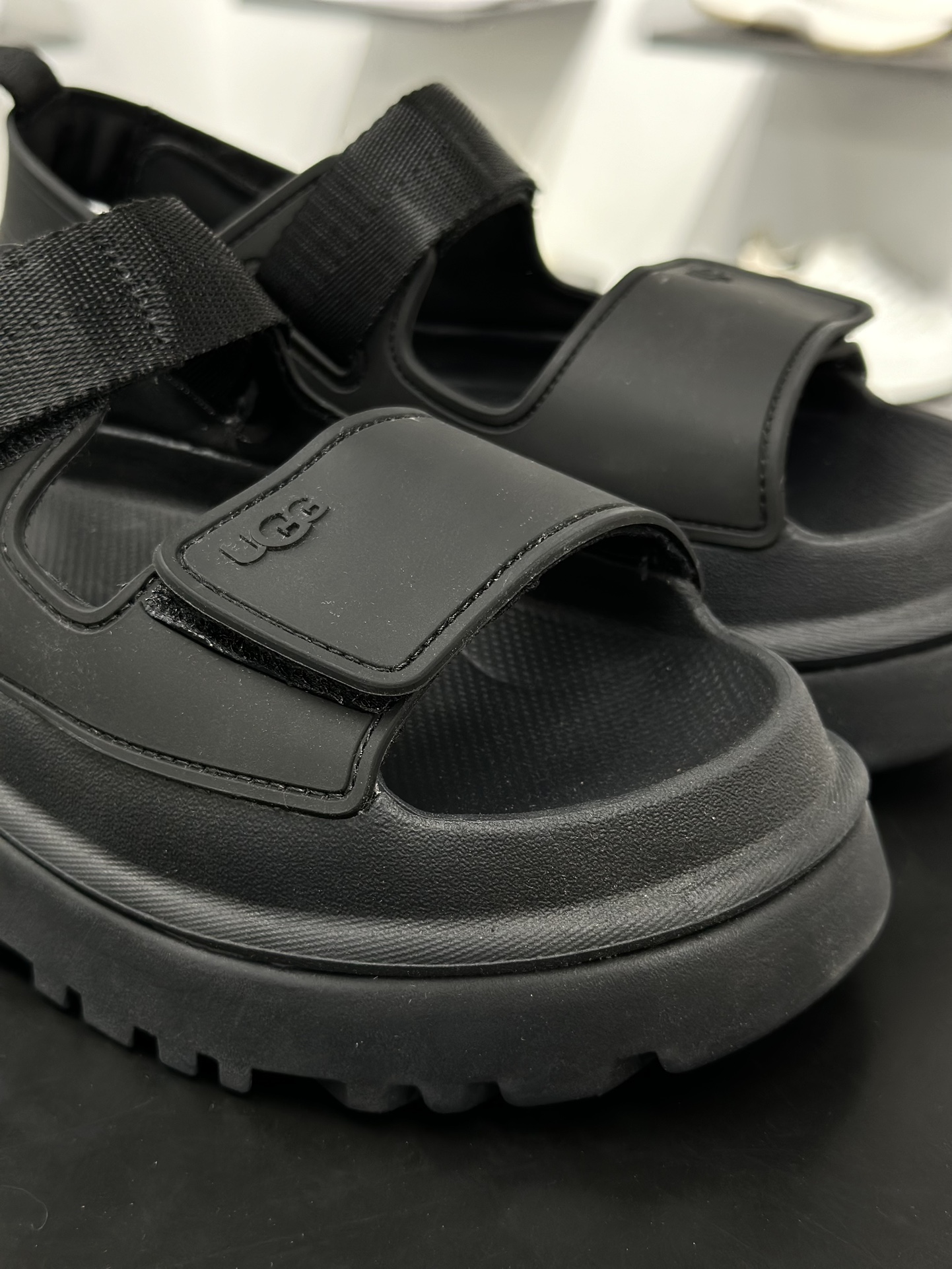 UGG 魔术贴拖鞋凉鞋夏季百搭凉拖软底防滑沙滩加厚底休闲高雅凉鞋