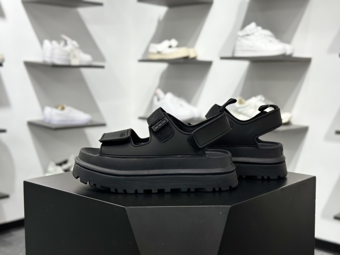 UGG 魔术贴拖鞋凉鞋夏季百搭凉拖软底防滑沙滩加厚底休闲高雅凉鞋