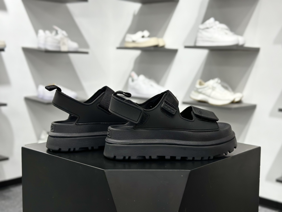 UGG 魔术贴拖鞋凉鞋夏季百搭凉拖软底防滑沙滩加厚底休闲高雅凉鞋