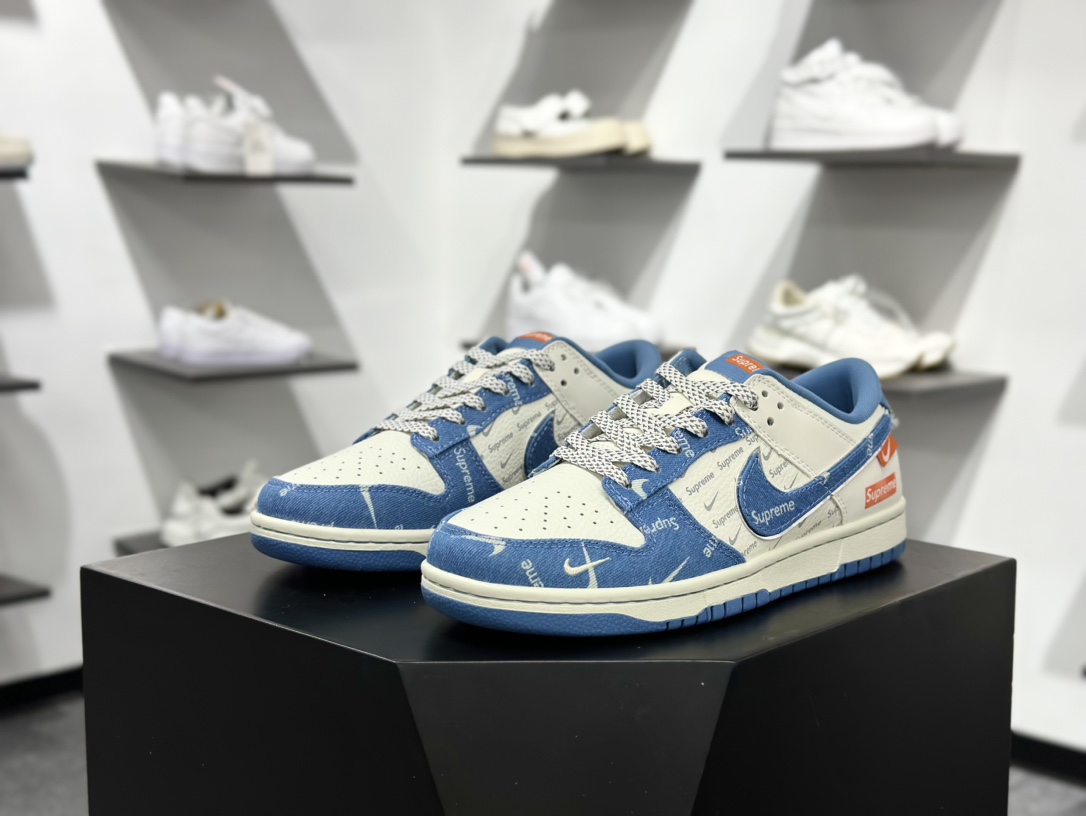 Nike SB Dunk Low Sup联名 蓝牛仔 周年高端定制 低帮休闲板鞋  SC9207-416