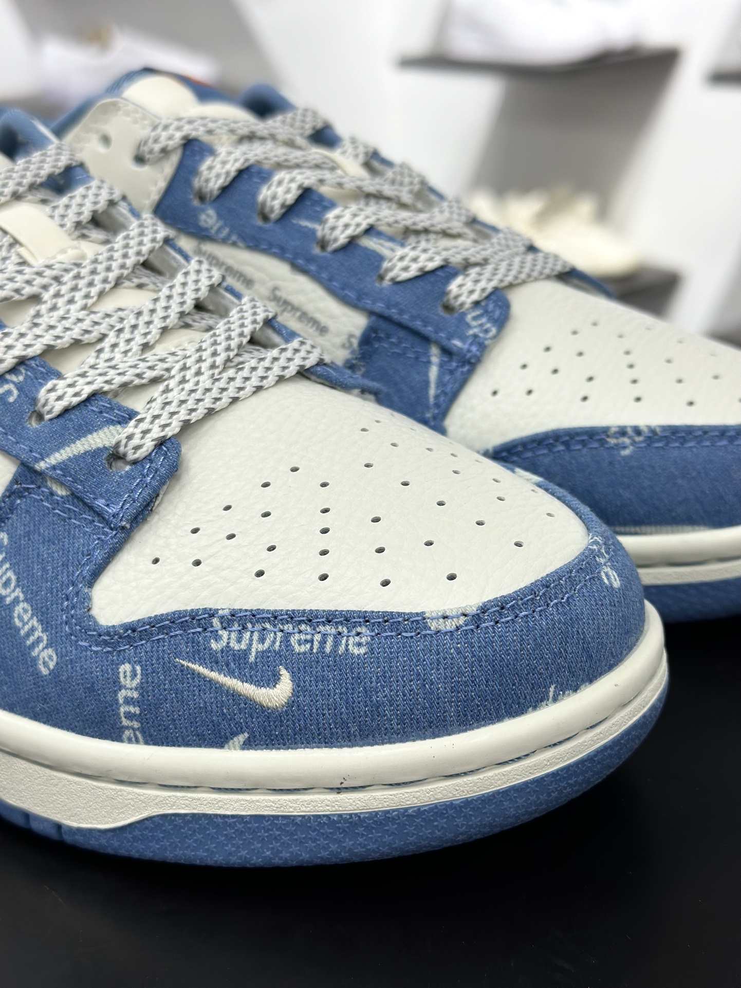 Nike SB Dunk Low Sup联名 蓝牛仔 周年高端定制 低帮休闲板鞋  SC9207-416