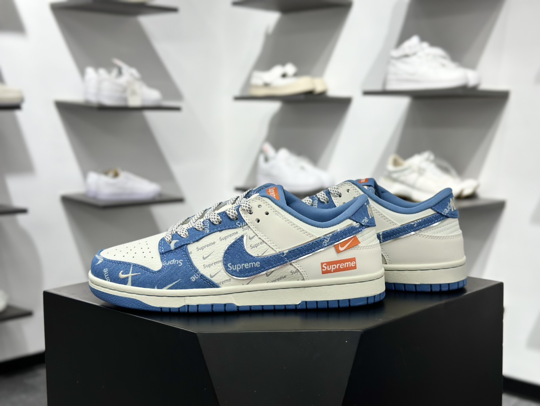 Nike SB Dunk Low Sup联名 蓝牛仔 周年高端定制 低帮休闲板鞋  SC9207-416