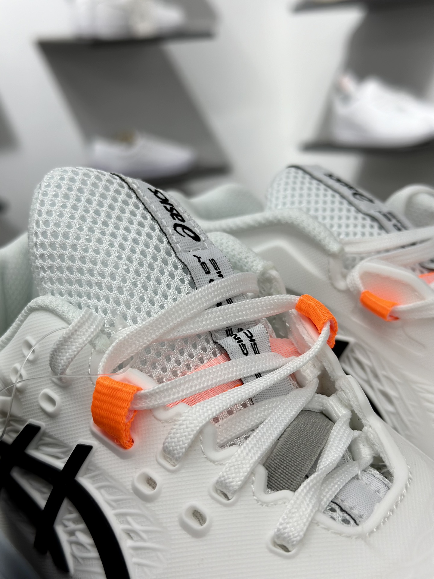 亚瑟士Asics Gel Resolution X 决心X系列低帮网球训练透气休闲运动跑步鞋“白黑冰蓝”1041A481-100