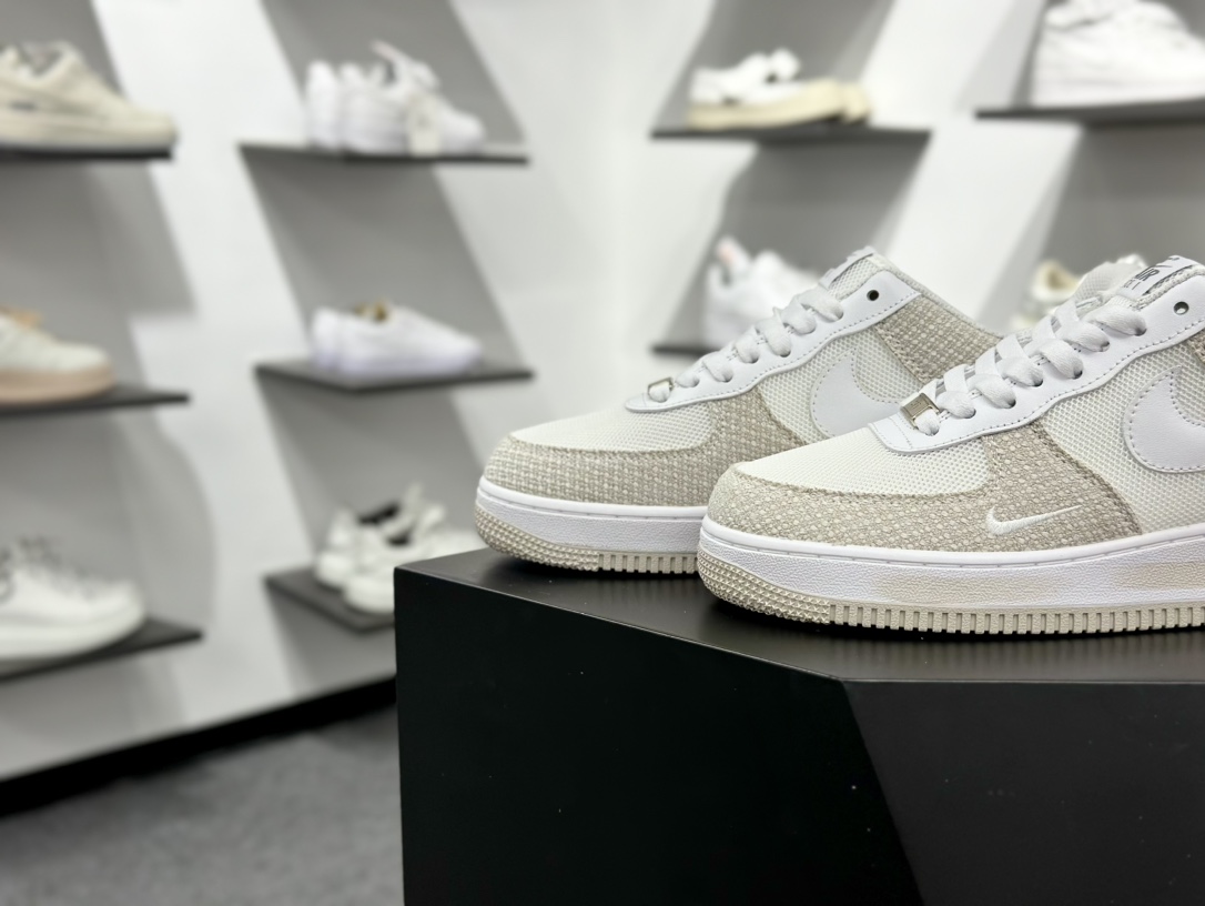 Air Force 1 Low牛仔布小钩灰白涂鸦 经典休闲运动板鞋  ZH0316-092