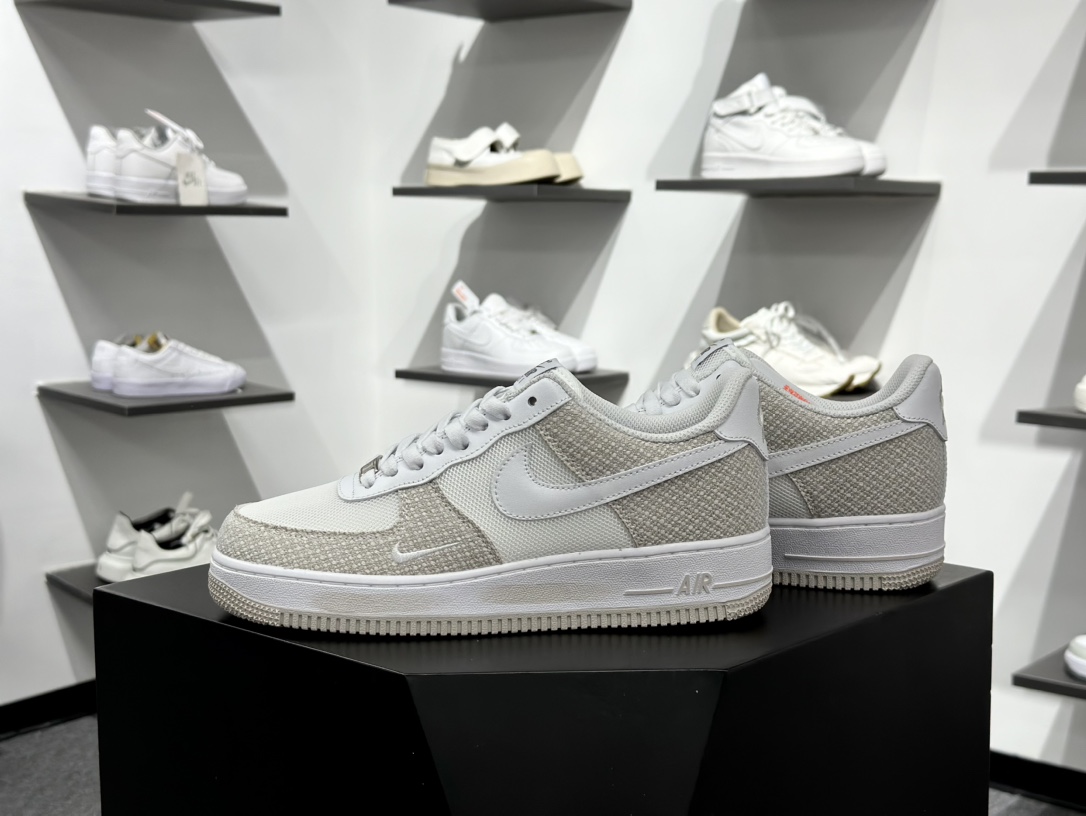 Air Force 1 Low牛仔布小钩灰白涂鸦 经典休闲运动板鞋  ZH0316-092