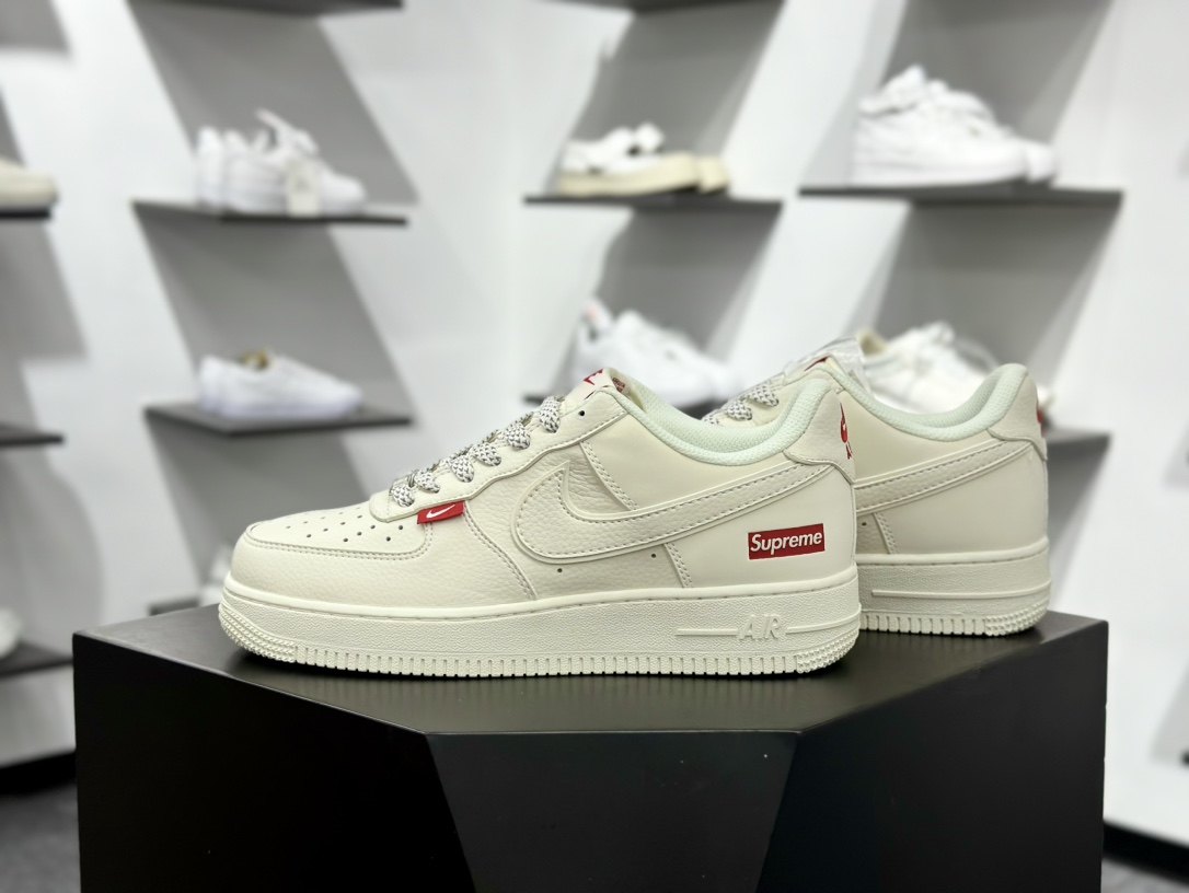 Nike Air Force 1 Low 07 x Supreme 米白红满天星  CS5288-011