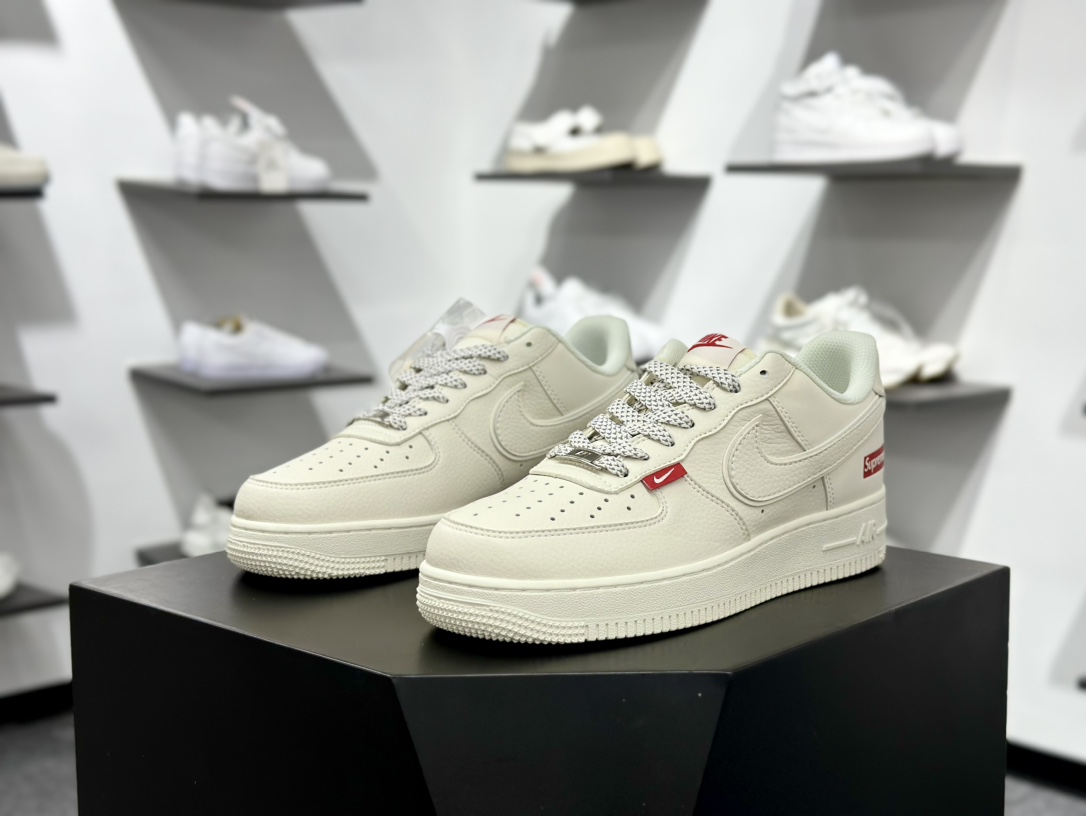 Nike Air Force 1 Low 07 x Supreme 米白红满天星  CS5288-011