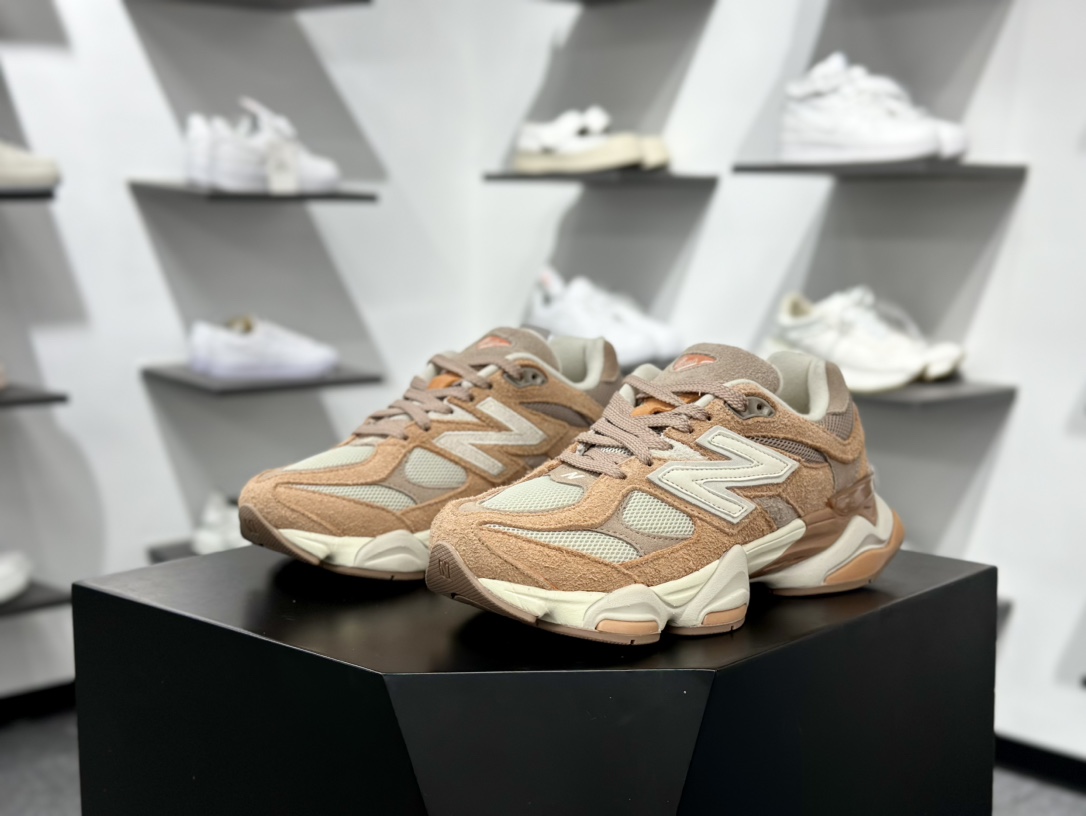 New Balance NB9060 联名款 复古休闲运动慢跑鞋 铜棕色 U9060WCW