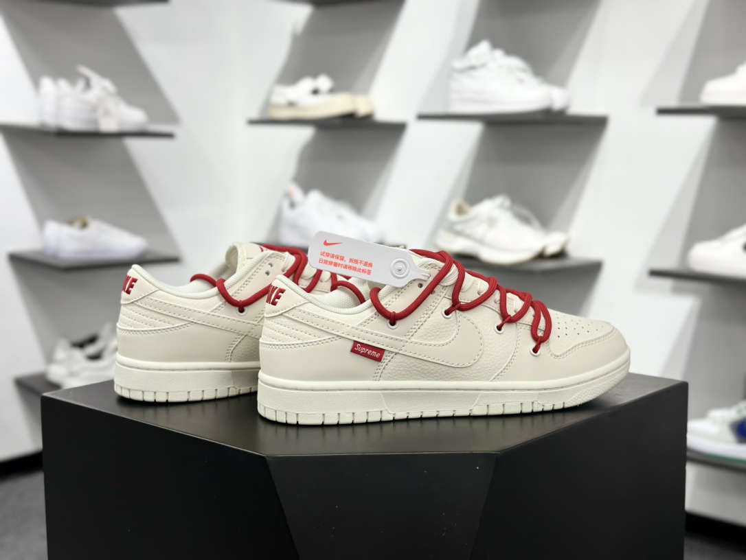 Nike SB Dunk Low Supreme联名 解构抽绳鞋带 DM6868-085