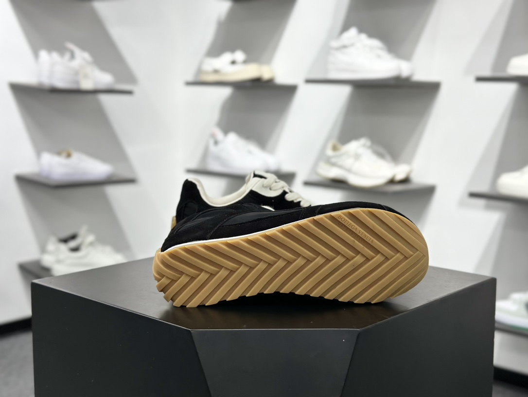 葆蝶家-Bottega Veneta Orbit Flash Low Sneakers 轨道尼龙布系列系带低帮德训风薄底舒适休闲运动鞋 838373V3MS2