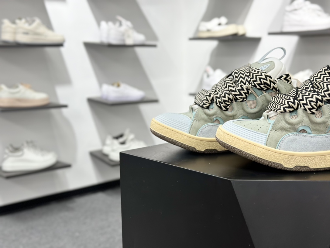 Lanvin Curb Sneakers 浪凡面包鞋 基础款经典色 东莞纯原 高端定制版 LANVIN浪凡三代 最新走秀款Curb系列 休闲运动面包鞋