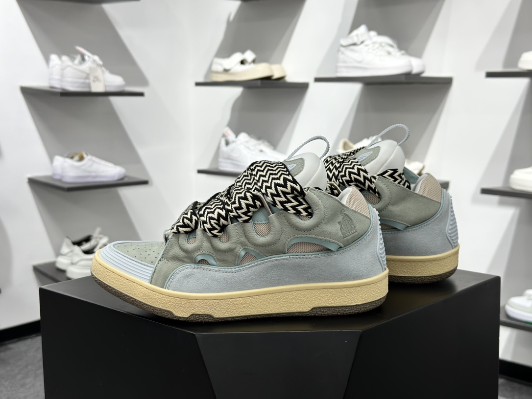 Lanvin Curb Sneakers 浪凡面包鞋 基础款经典色 东莞纯原 高端定制版 LANVIN浪凡三代 最新走秀款Curb系列 休闲运动面包鞋