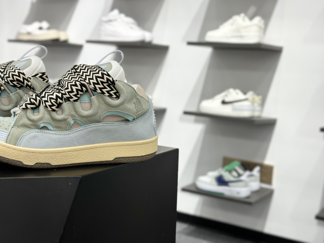 Lanvin Curb Sneakers 浪凡面包鞋 基础款经典色 东莞纯原 高端定制版 LANVIN浪凡三代 最新走秀款Curb系列 休闲运动面包鞋