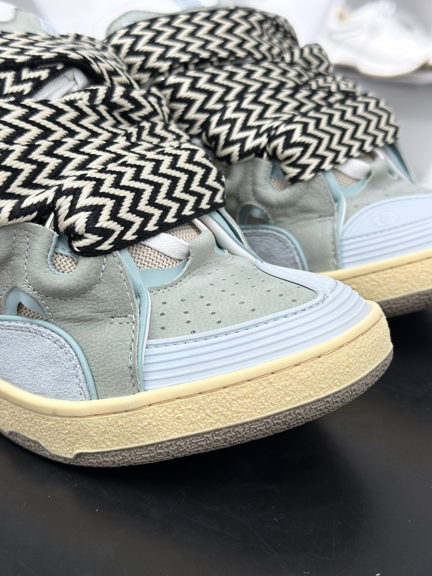 Lanvin Curb Sneakers 浪凡面包鞋 基础款经典色 东莞纯原 高端定制版 LANVIN浪凡三代 最新走秀款Curb系列 休闲运动面包鞋