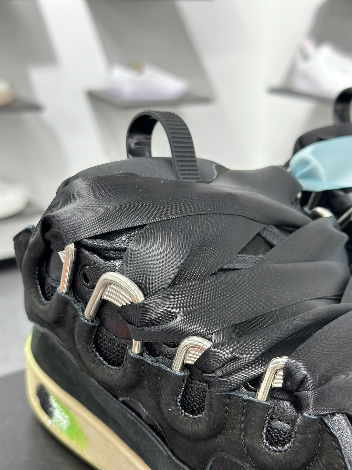 Lanvin Curb Sneakers 浪凡面包鞋 泼墨色 东莞纯原 高端定制版 LANVIN浪凡三代 最新走秀款Curb系列 休闲运动面包鞋