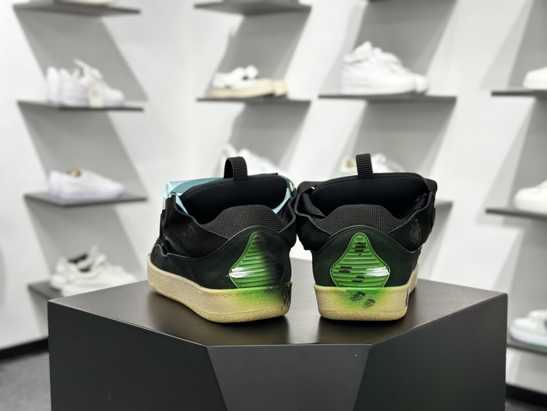 Lanvin Curb Sneakers 浪凡面包鞋 泼墨色 东莞纯原 高端定制版 LANVIN浪凡三代 最新走秀款Curb系列 休闲运动面包鞋