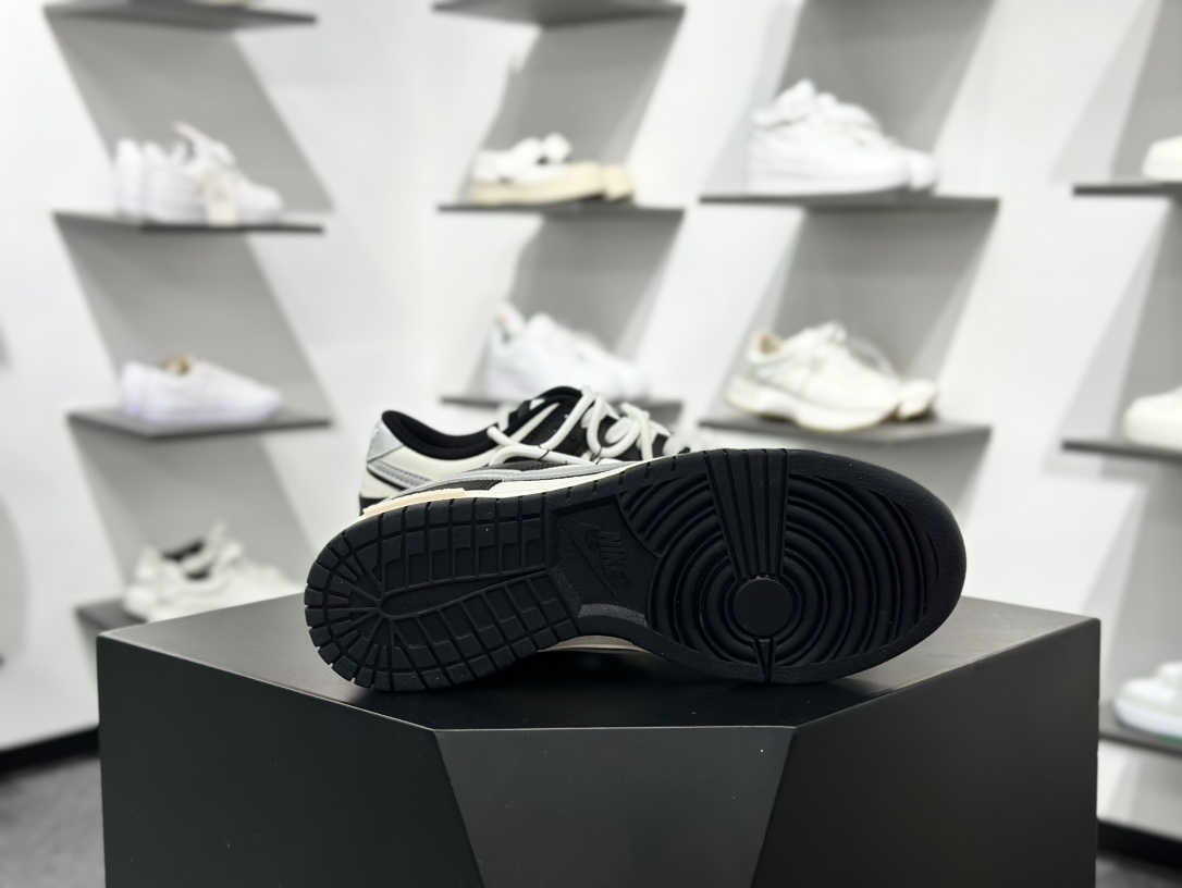 Nike SB Dunk Low XX黑白银 解构抽绳鞋带 DD1391-100