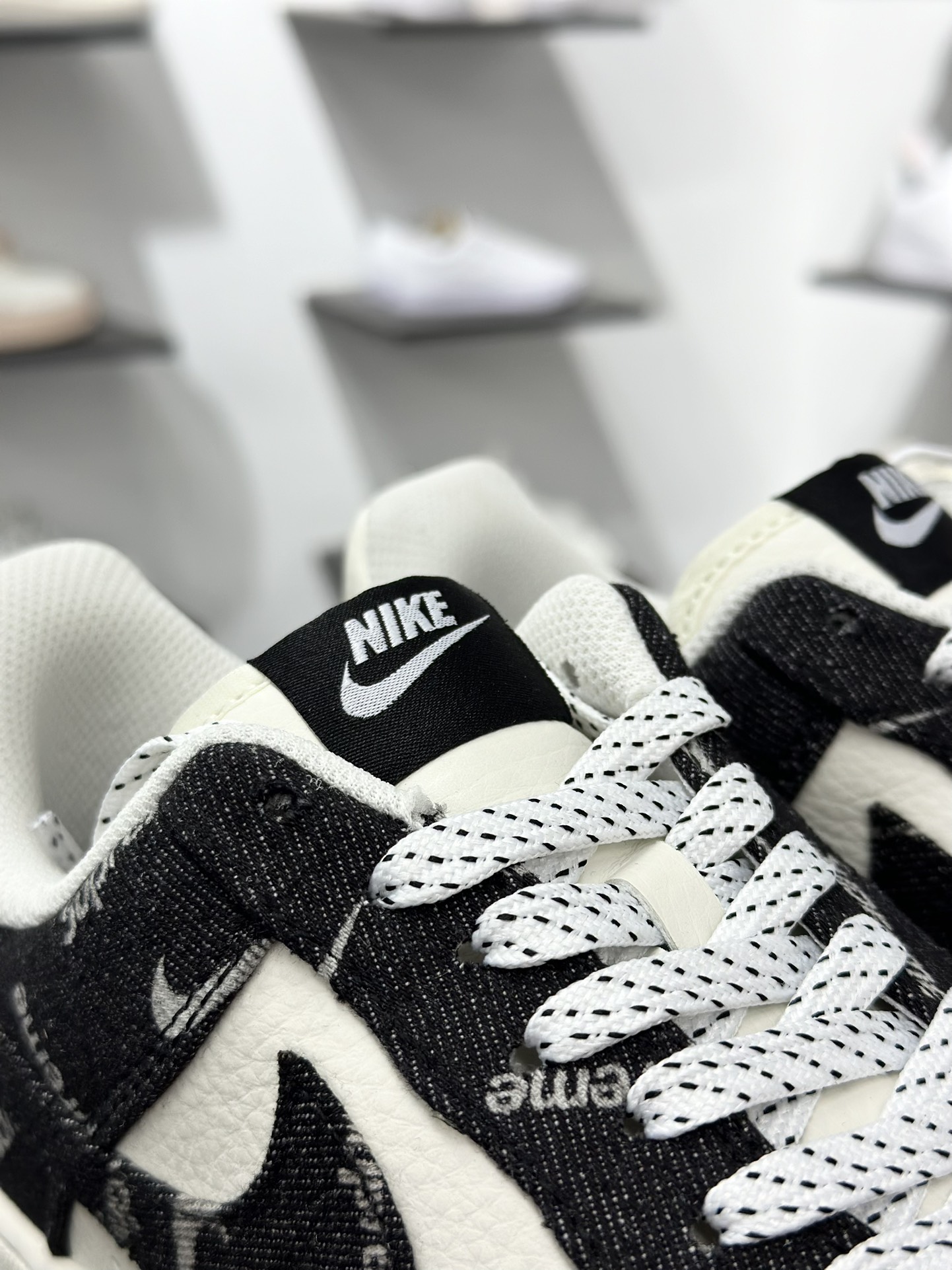 Nike Air Force 1‘07 Low Sup联名 黑牛仔小白勾 空军一号低帮休闲板鞋 LW9279-010