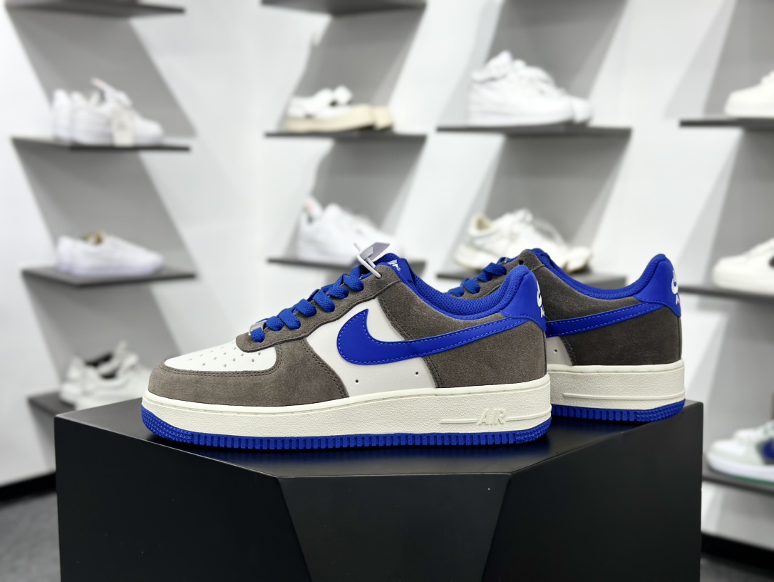 耐克Nike Air Force 1'07 Low”Baroque Brown University Red”空军一号低帮板鞋“拼接巴洛克棕大学红” FQ8714-201