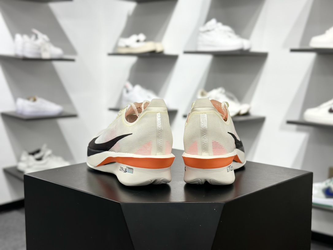耐克Nike Zoomx Vaporfly Next% 4 ”Proto”空气飞行4代系列低帮跑步鞋“米白黑橙” HF6413-100