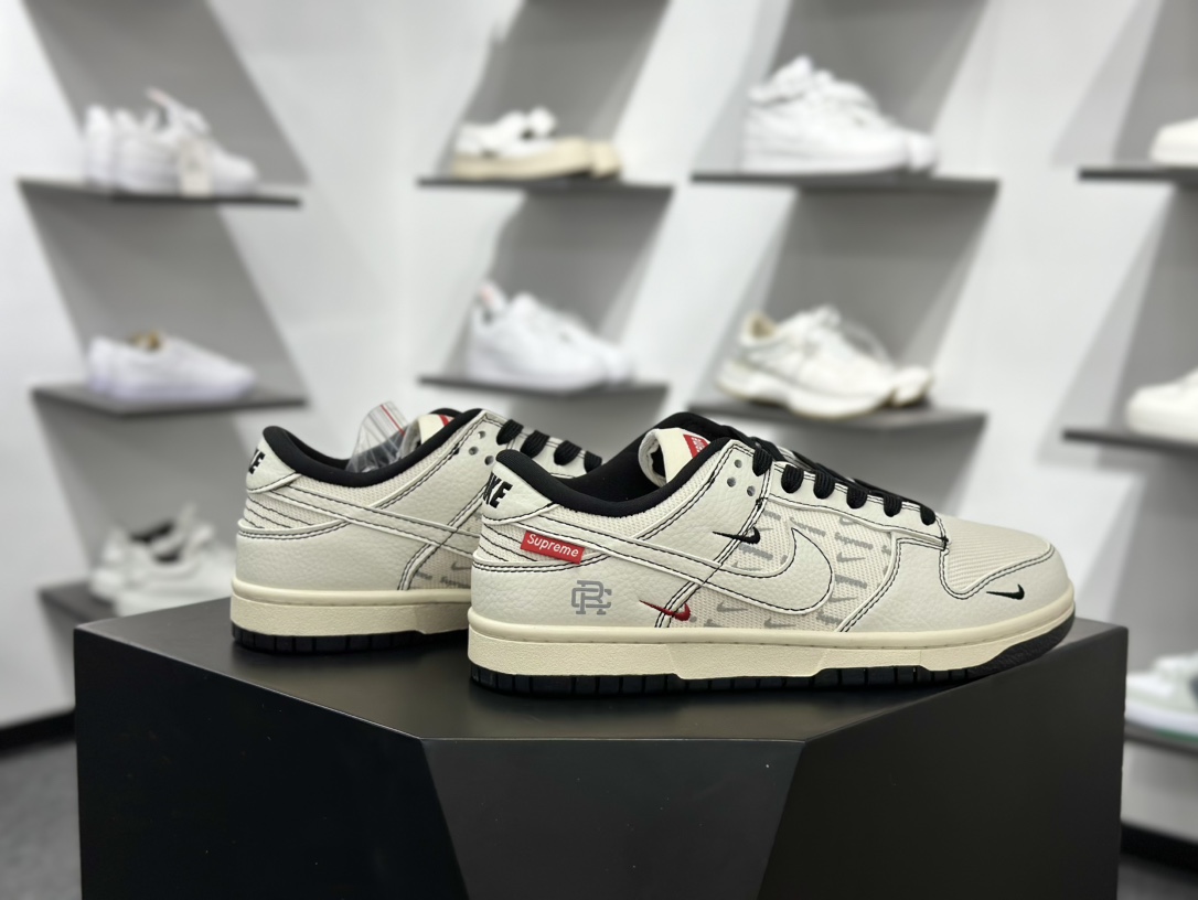 260 Nike SB Dunk Low x Supreme 白黑三小勾 SC9207-424