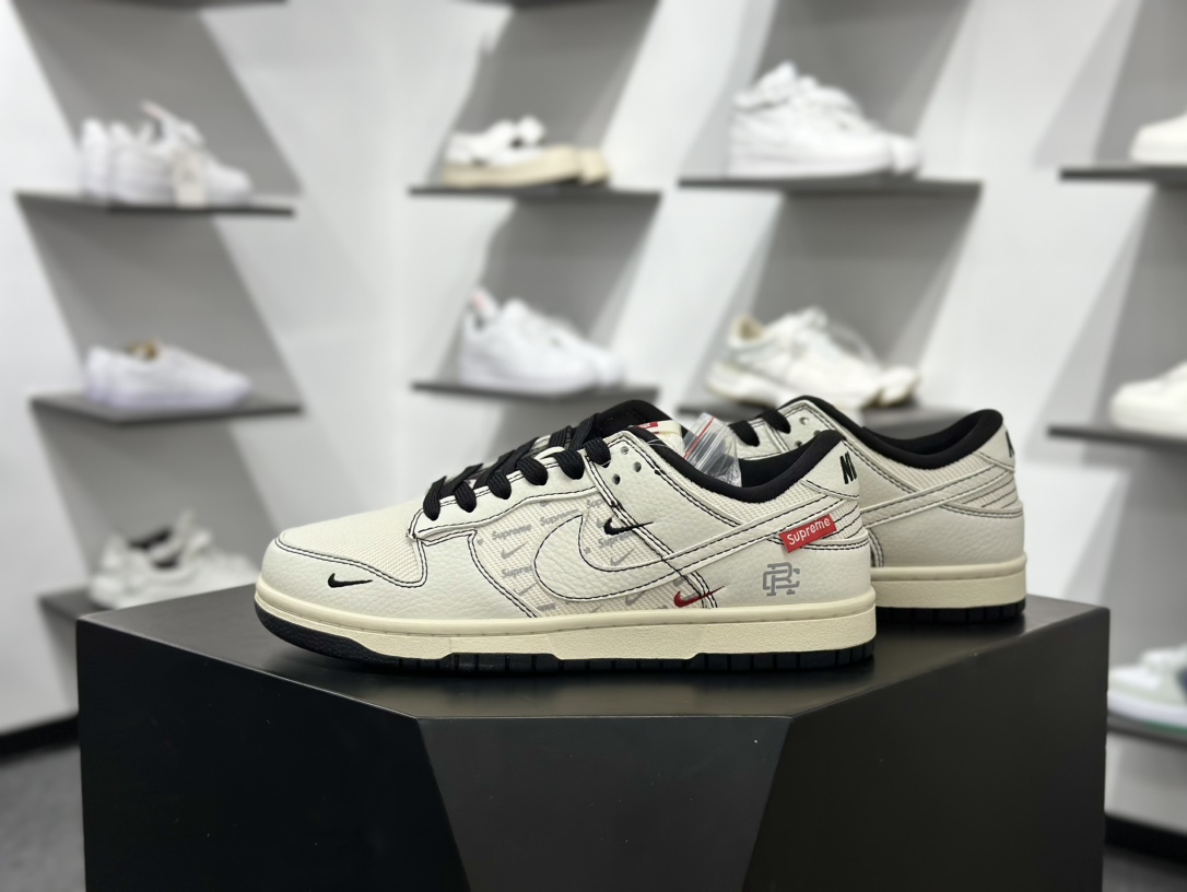 260 Nike SB Dunk Low x Supreme 白黑三小勾 SC9207-424