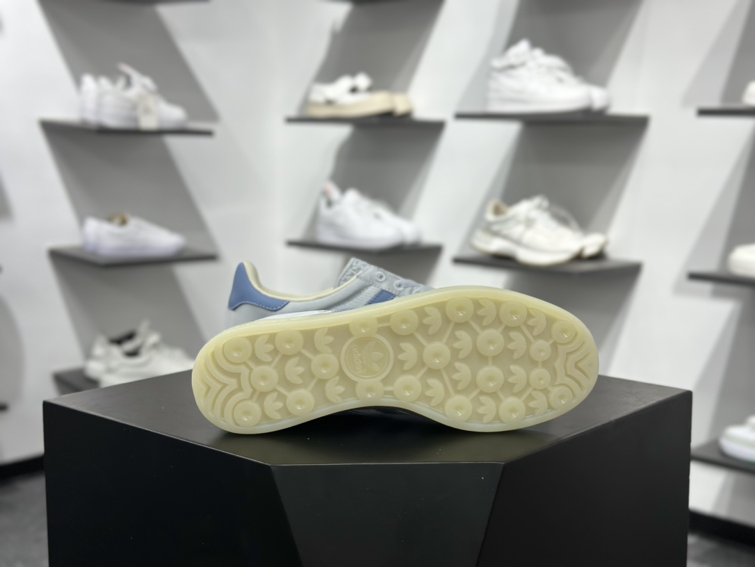 160 AD Originals Gazelle Indoor 冰雾蓝 三叶草复古休闲运动板鞋 JI2711