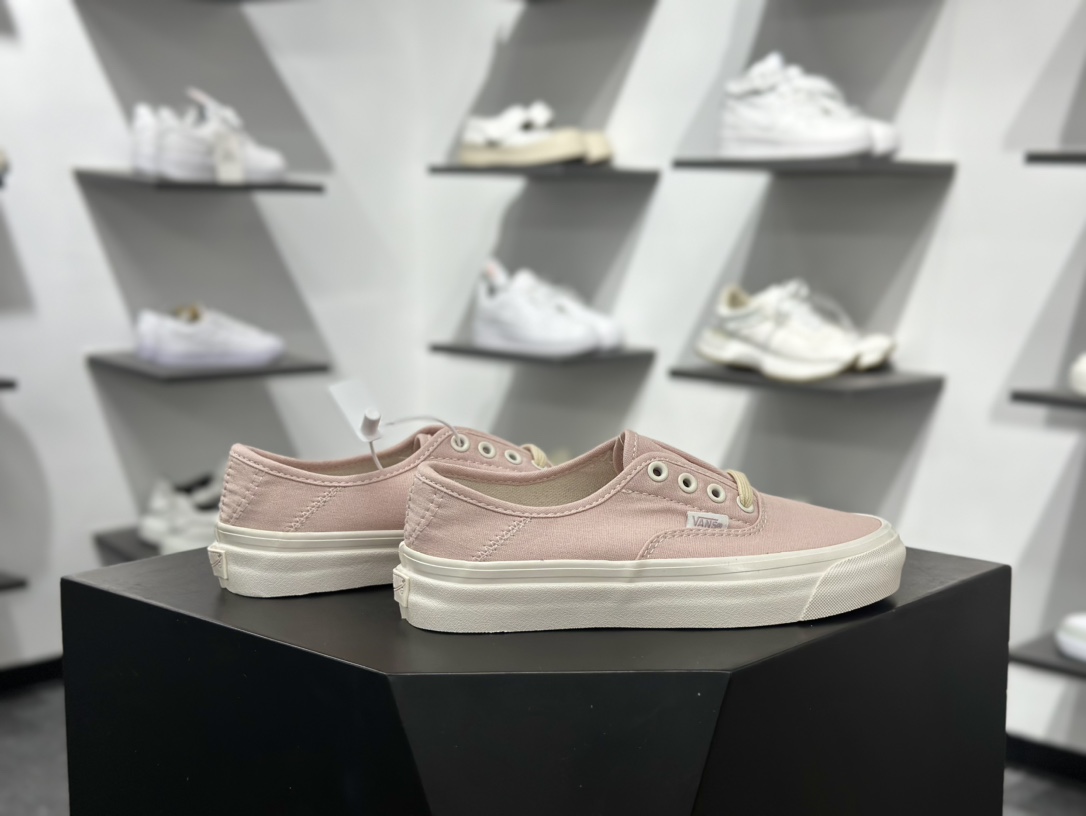 130 范斯Vans Vault OG Authentic Era LX”Black/Beige Paisley”安纳海姆低帮系带板鞋“帆布粉白” VN000D4YFBM