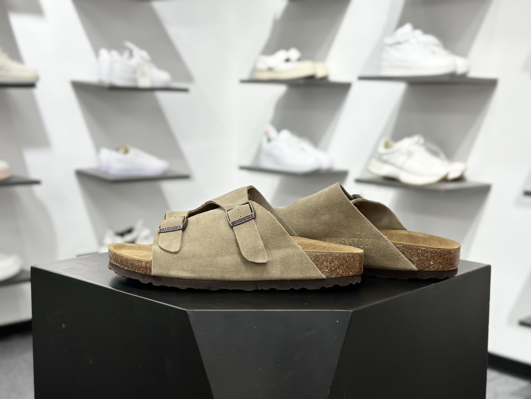 200 博肯 Birkenstock 拖鞋 广东原产 德国百年知名鞋履品牌 博肯Birkenstock 勃肯 采用质地柔软牛皮绒面材质