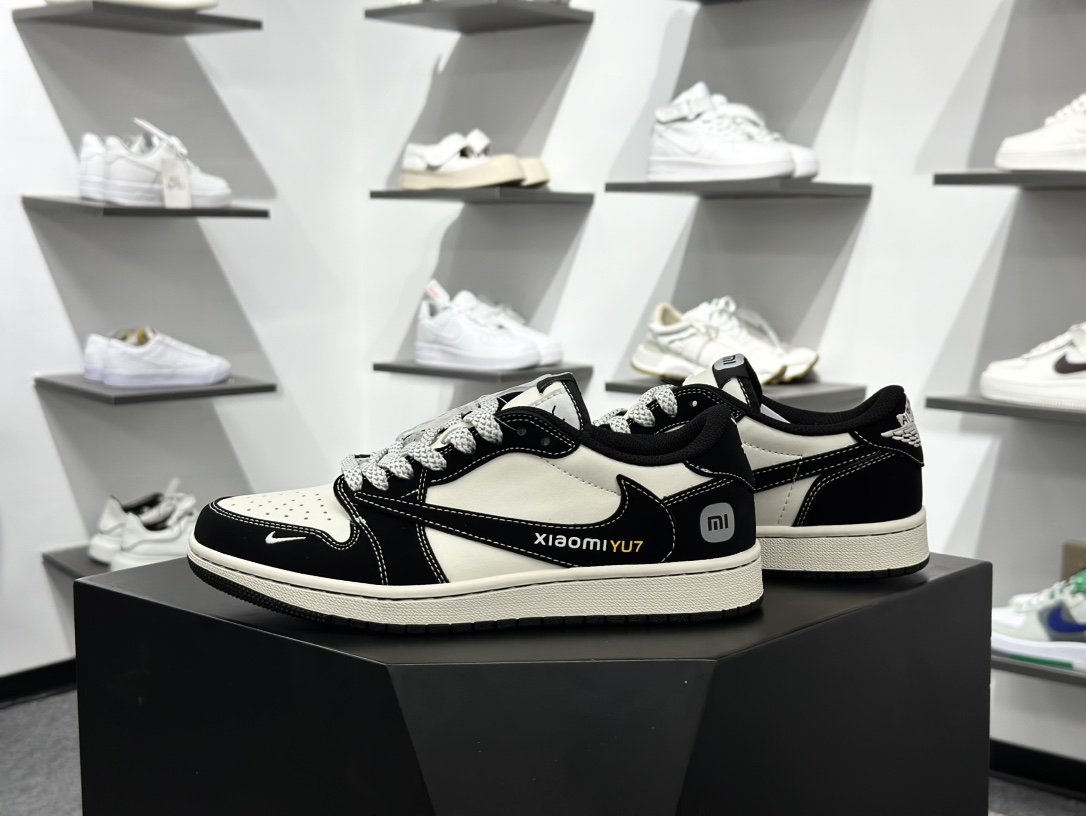 280 Travis Scott x Fragment Design x Air Jordan 1 Low OG SP AJ1 乔1 小米联名 黑YU7 低帮文化休闲板鞋 XX3168-189