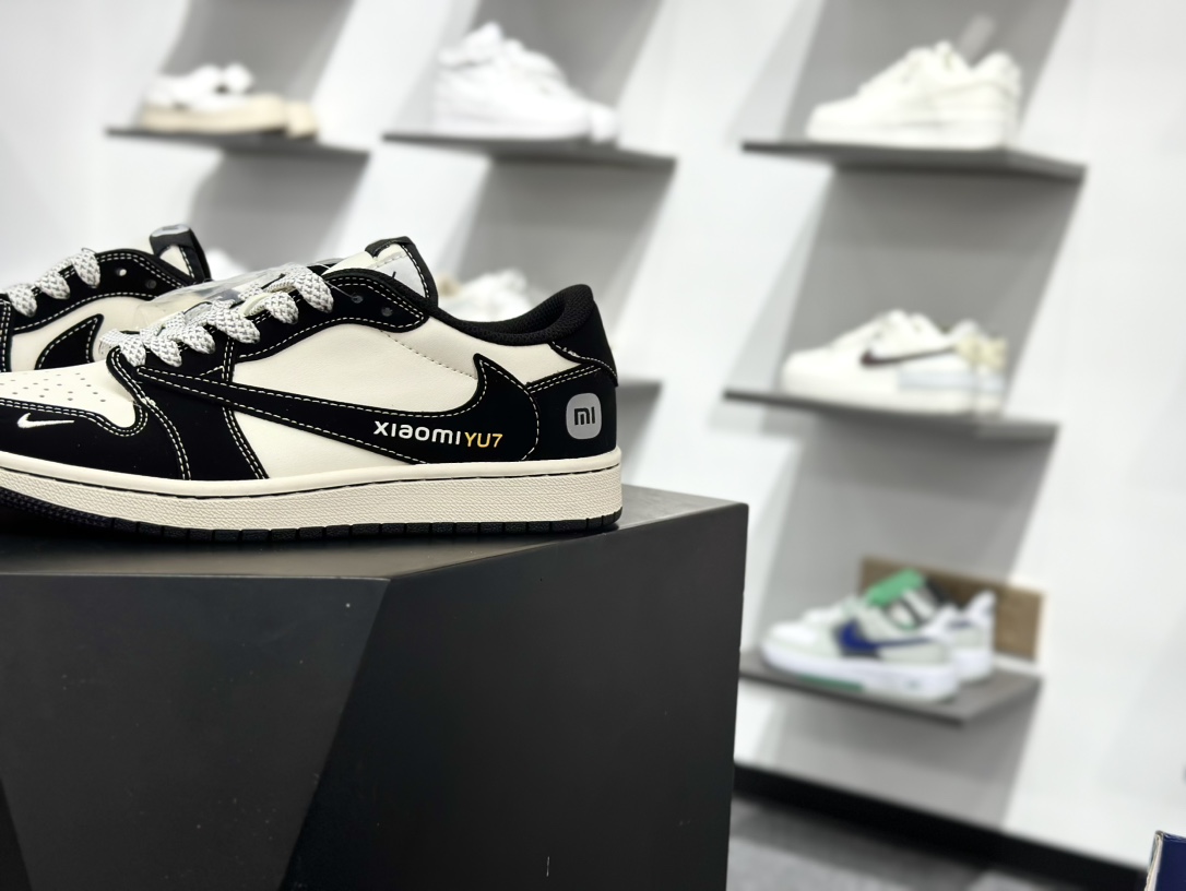 280 Travis Scott x Fragment Design x Air Jordan 1 Low OG SP AJ1 乔1 小米联名 黑YU7 低帮文化休闲板鞋 XX3168-189