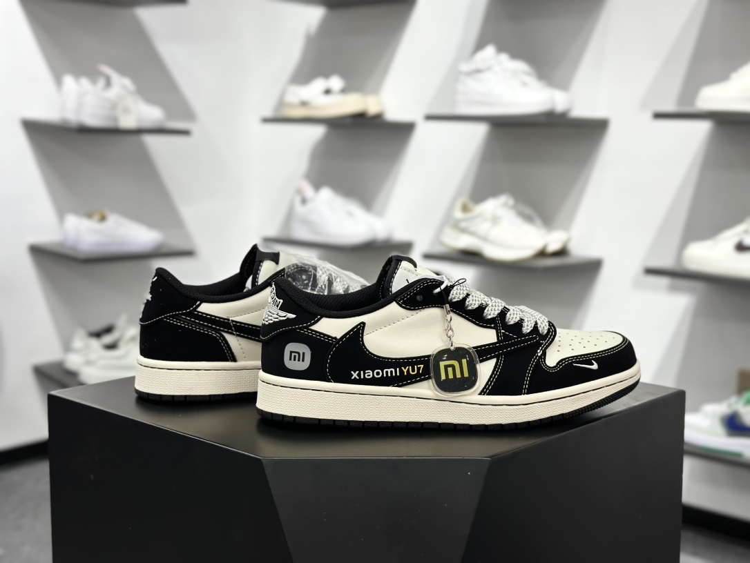 280 Travis Scott x Fragment Design x Air Jordan 1 Low OG SP AJ1 乔1 小米联名 黑YU7 低帮文化休闲板鞋 XX3168-189