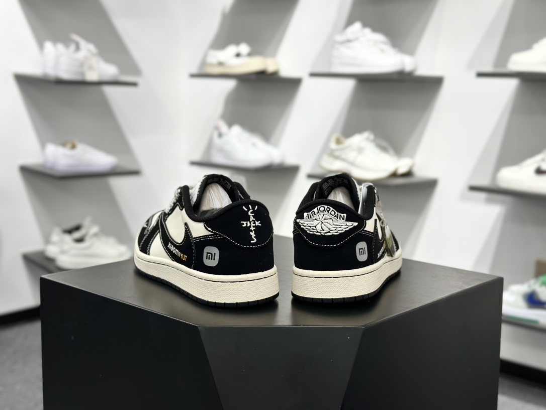 280 Travis Scott x Fragment Design x Air Jordan 1 Low OG SP AJ1 乔1 小米联名 黑YU7 低帮文化休闲板鞋 XX3168-189