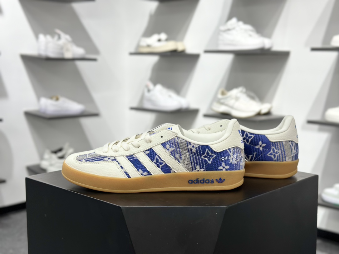 220 adidas 德训鞋 “LV联名-蓝灰牛仔”SC9207-732